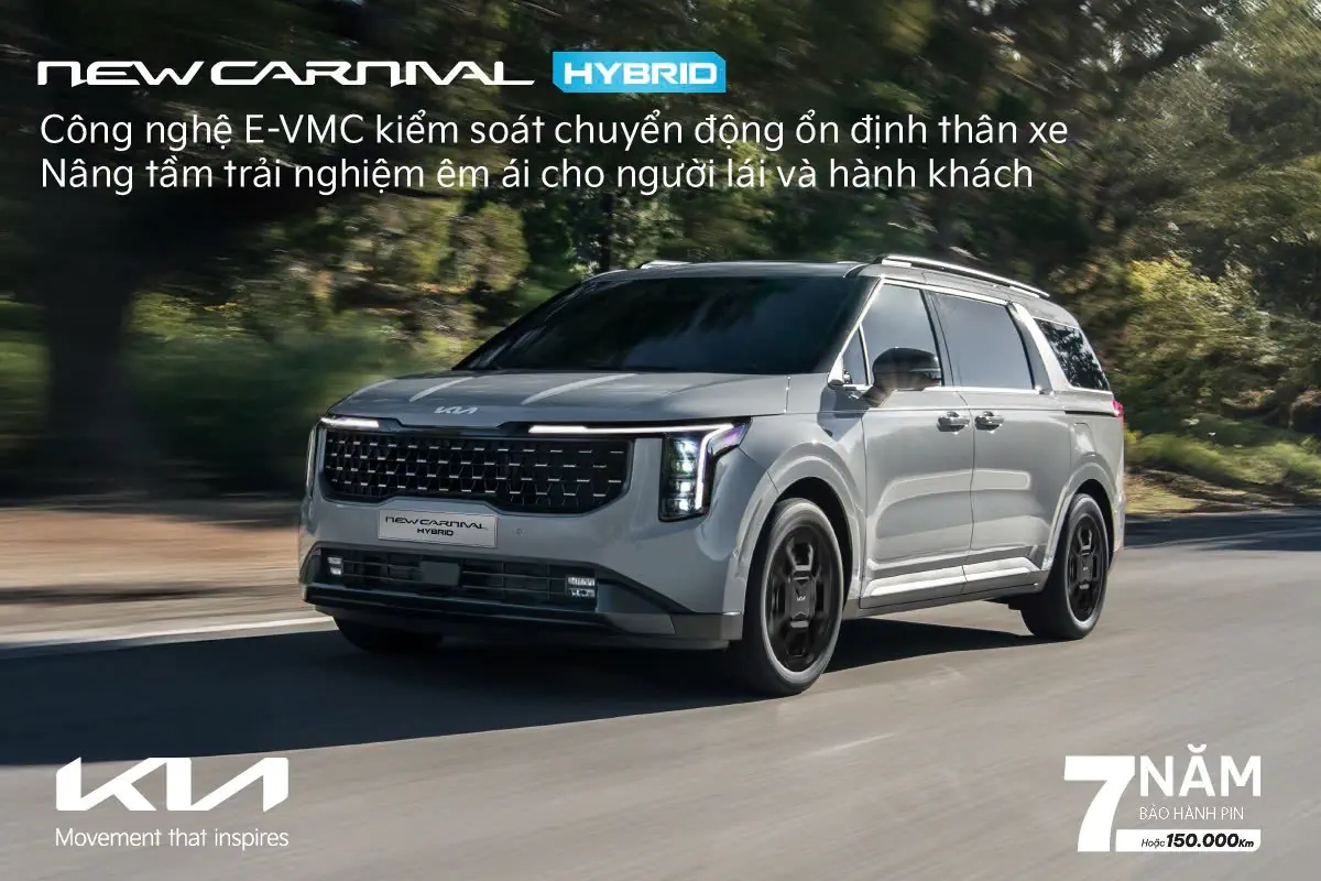 Kia New Carnival HEV bứt phá với công nghệ xanh dẫn đầu xu hướng