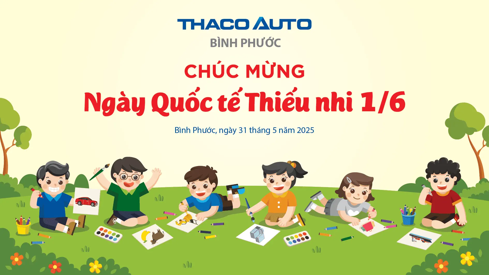 Khoảnh khắc ý nghĩa tại THACO AUTO Bình Phước dịp Quốc tế Thiếu nhi 1/6