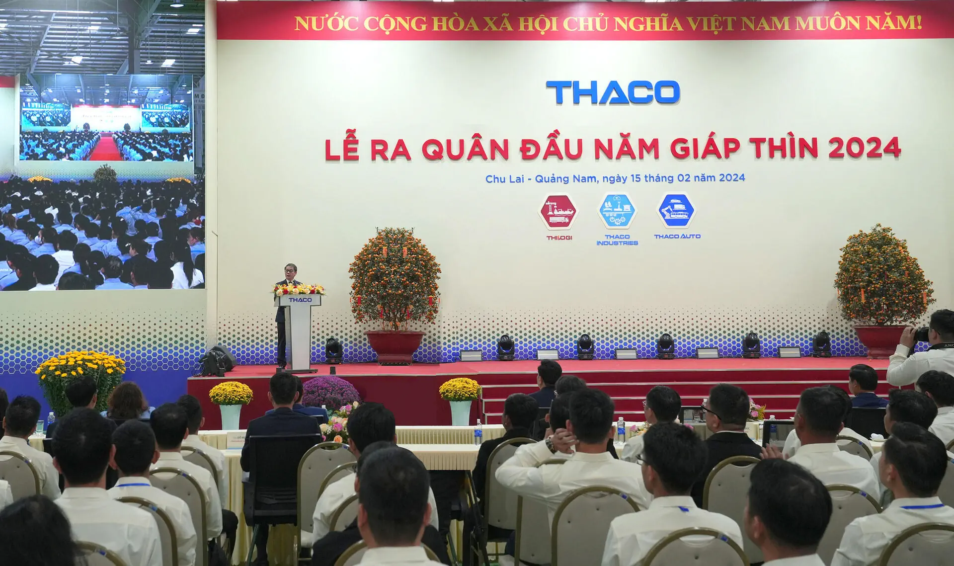 THACO AUTO Bình Phước tổ chức chương trình Lễ Khai niên Giáp Thìn 2024